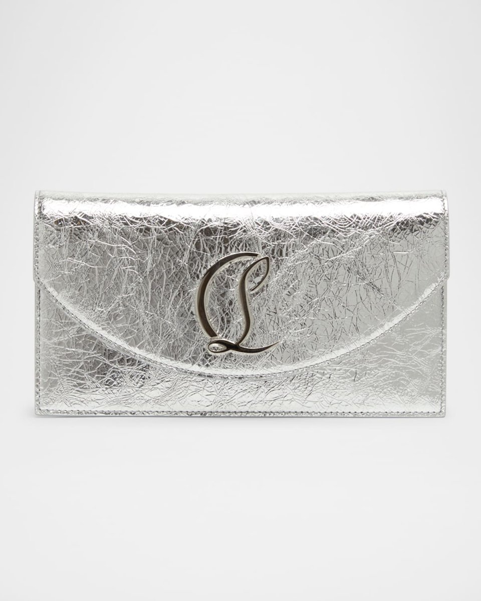 Loubi52 Clutch Bag in Laminated Leather